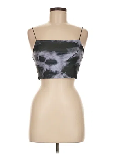 Pre-owned Topshop Tube Top Silver Strapless Neckline Tops