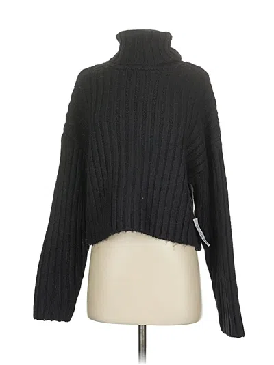 Pre-owned Topshop Turtleneck Sweater In Black