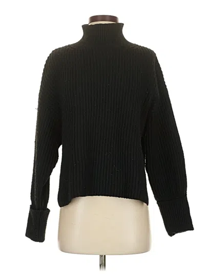Pre-owned Topshop Turtleneck Sweater In Black