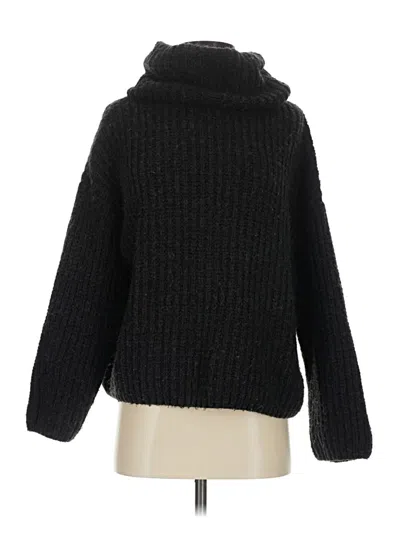 Pre-owned Topshop Turtleneck Sweater In Black