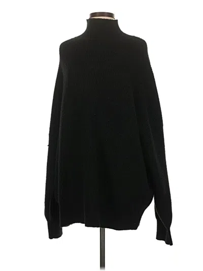 Pre-owned Topshop Turtleneck Sweater In Black