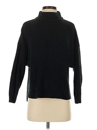 Pre-owned Topshop Turtleneck Sweater In Black
