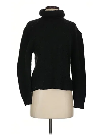 Pre-owned Topshop Turtleneck Sweater In Black