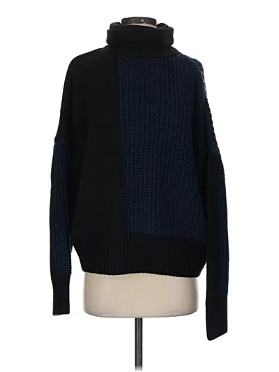 Pre-owned Topshop Turtleneck Sweater In Blue