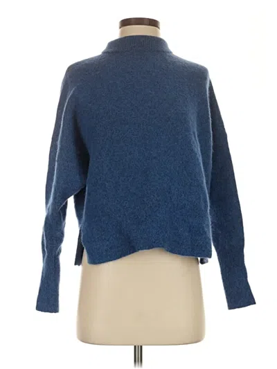 Pre-owned Topshop Turtleneck Sweater In Blue