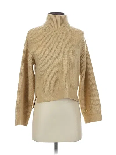 Pre-owned Topshop Turtleneck Sweater In Brown
