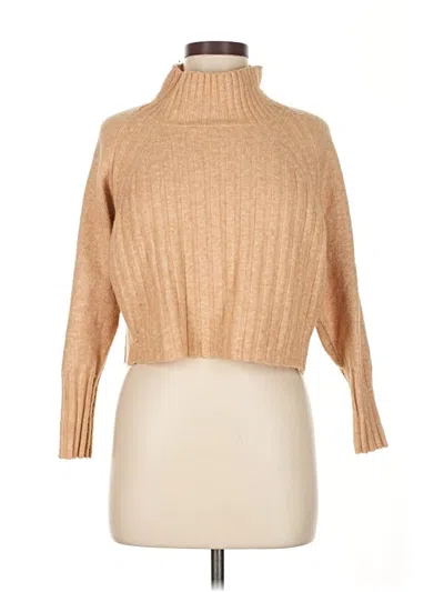 Pre-owned Topshop Turtleneck Sweater In Brown