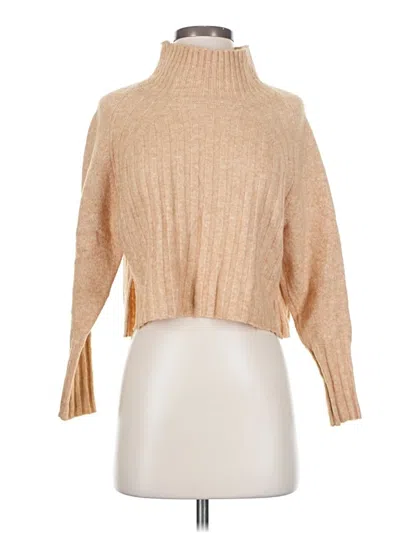 Pre-owned Topshop Turtleneck Sweater In Brown