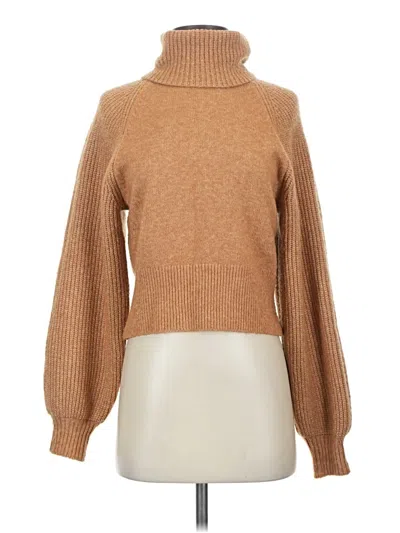 Pre-owned Topshop Turtleneck Sweater In Brown