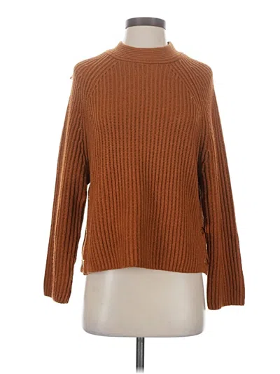 Pre-owned Topshop Turtleneck Sweater In Brown