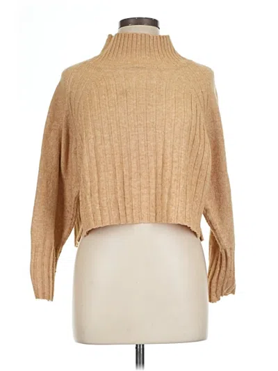 Pre-owned Topshop Turtleneck Sweater In Brown