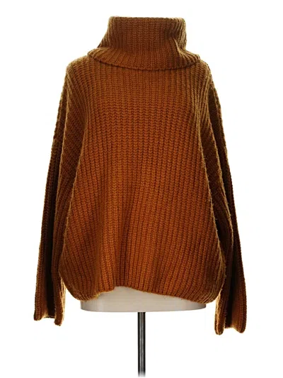 Pre-owned Topshop Turtleneck Sweater In Brown