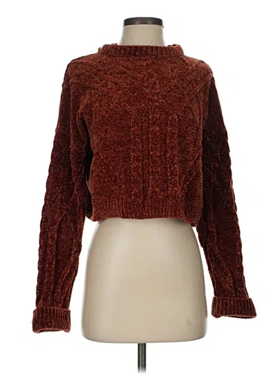 Pre-owned Topshop Turtleneck Sweater In Brown