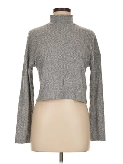 Pre-owned Topshop Turtleneck Sweater In Gray