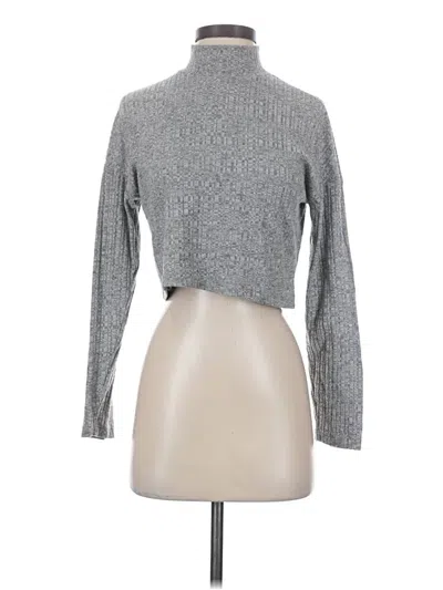 Pre-owned Topshop Turtleneck Sweater In Gray