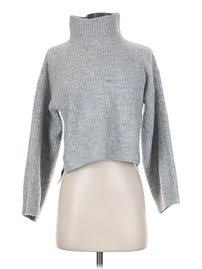 Pre-owned Topshop Turtleneck Sweater In Gray