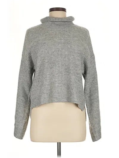 Pre-owned Topshop Turtleneck Sweater In Gray