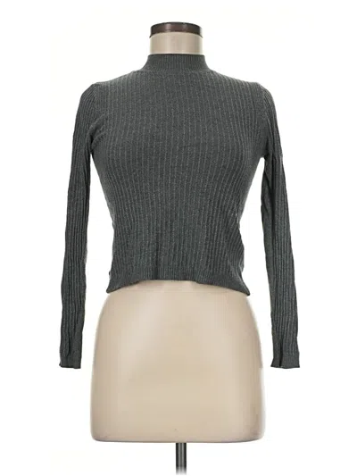 Pre-owned Topshop Turtleneck Sweater In Gray