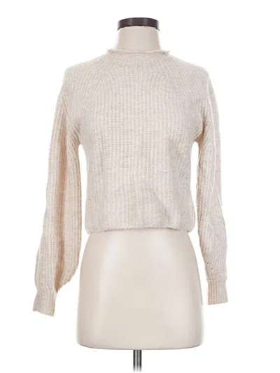 Pre-owned Topshop Turtleneck Sweater In Ivory