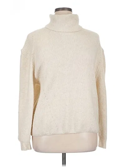 Pre-owned Topshop Turtleneck Sweater In Ivory