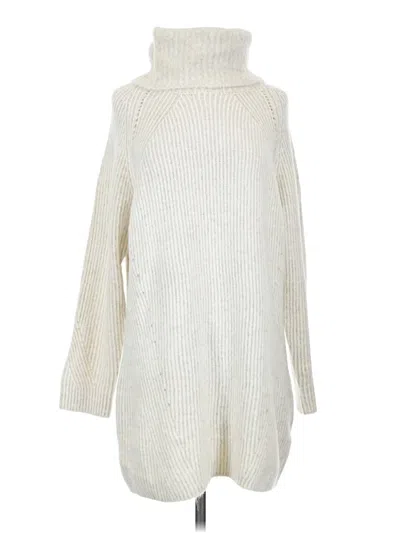 Topshop Turtleneck Sweater In Ivory