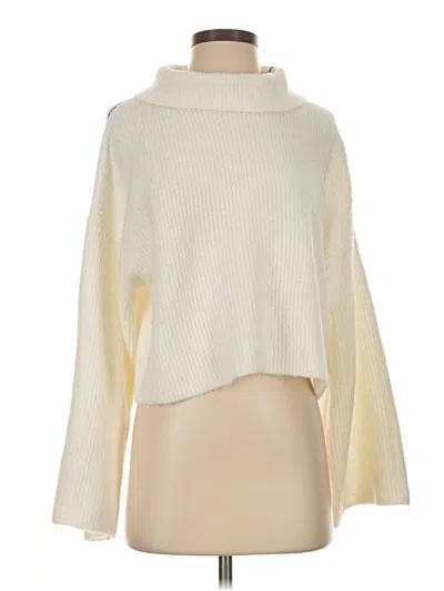 Pre-owned Topshop Turtleneck Sweater In Ivory