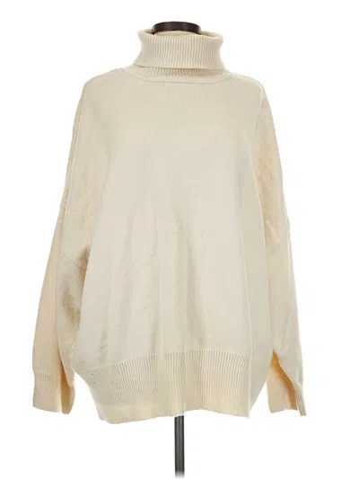 Pre-owned Topshop Turtleneck Sweater In Ivory