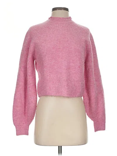 Pre-owned Topshop Turtleneck Sweater In Pink