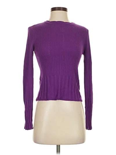 Pre-owned Topshop Turtleneck Sweater In Purple
