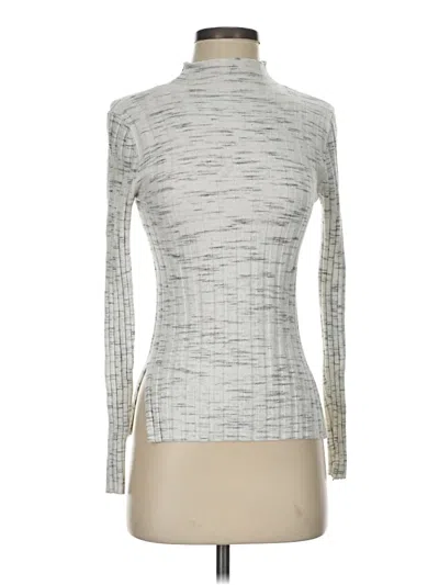 Pre-owned Topshop Turtleneck Sweater In Silver