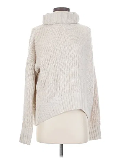 Pre-owned Topshop Turtleneck Sweater In Silver