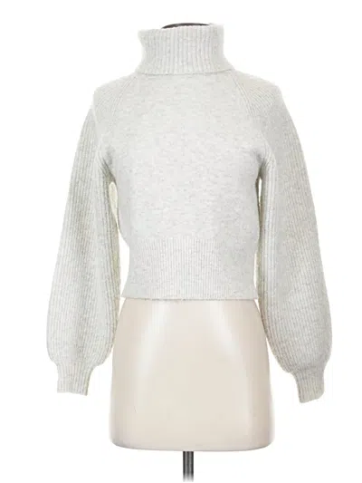 Pre-owned Topshop Turtleneck Sweater In Silver