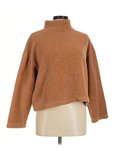 Pre-owned Topshop Turtleneck Sweater In Tan