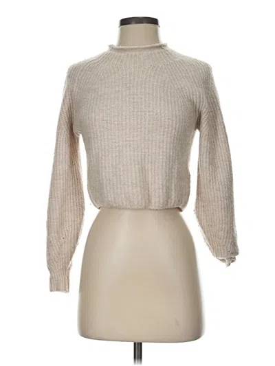 Pre-owned Topshop Turtleneck Sweater In Tan
