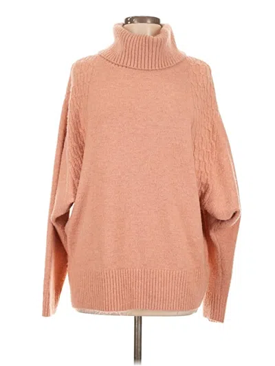 Pre-owned Topshop Turtleneck Sweater In Tan