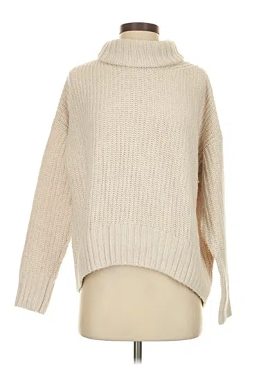 Pre-owned Topshop Turtleneck Sweater In Tan