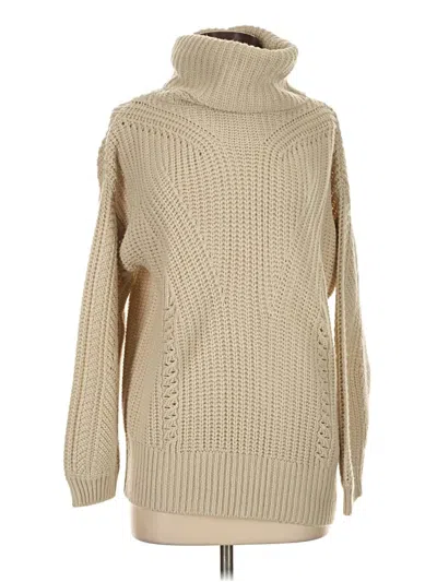 Pre-owned Topshop Turtleneck Sweater In Tan