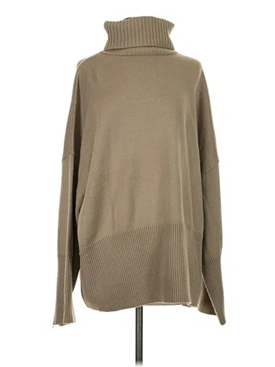 Pre-owned Topshop Turtleneck Sweater In Tan