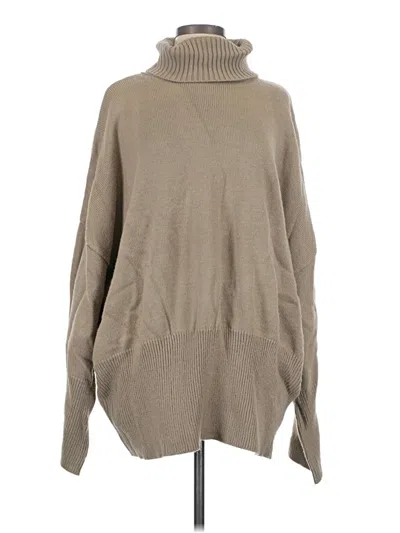 Pre-owned Topshop Turtleneck Sweater In Tan