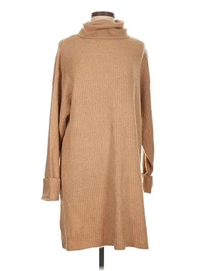 Topshop Turtleneck Sweater In Brown