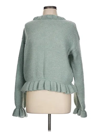 Pre-owned Topshop Turtleneck Sweater In Teal