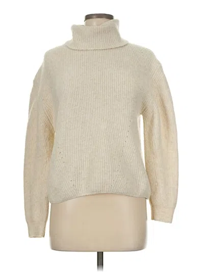 Pre-owned Topshop Turtleneck Sweater In White