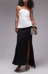 TOPSHOP TOPSHOP TWIST RIB MAXI SKIRT