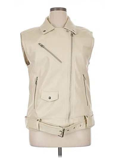 Pre-owned Topshop Vest In Ivory