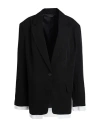 Topshop Woman Blazer Black Size 10 Polyester, Viscose, Elastane In Black