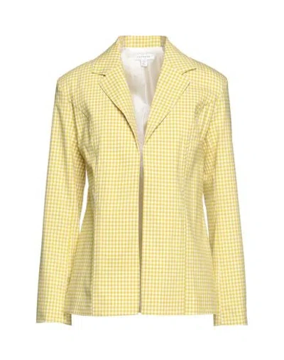 Topshop Woman Blazer Light Green Size 12 Polyester, Viscose, Elastane