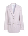 Topshop Woman Blazer Lilac Size 14 Polyester, Viscose, Elastane In Purple
