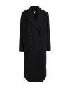 Topshop Woman Coat Black Size L Polyester, Acrylic, Nylon, Viscose, Wool In Black