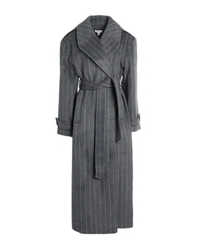 Topshop Woman Coat Grey Size 0 Synthetic Fibers, Wool, Cotton