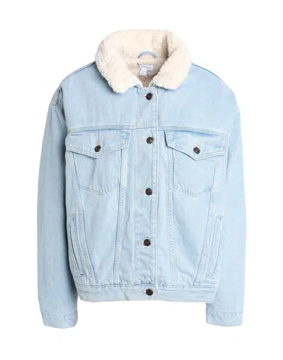 Topshop Denim Outerwear In Blue